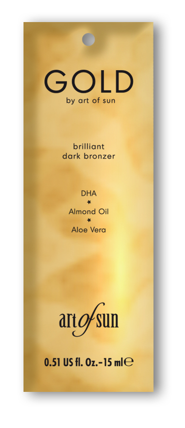 GOLD brilliant dark bronzer - by art of sun 15ml Sachet